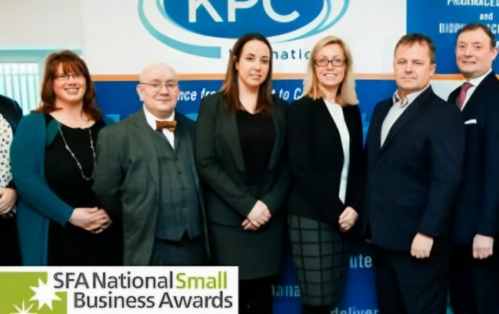 KPC International team shortlisted as a finalist in the 2017 SFA National Small Business Awards